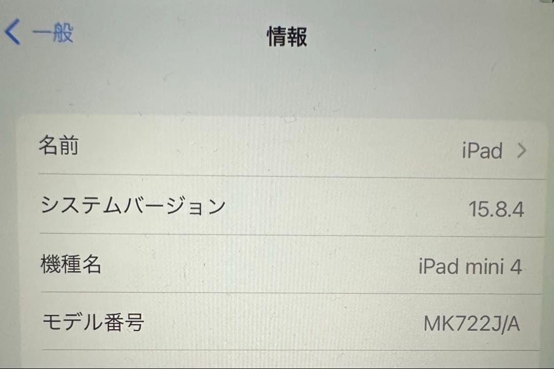 iPad本体 iPad mini 4 Wi-Fi+Cellular 64GB A1550