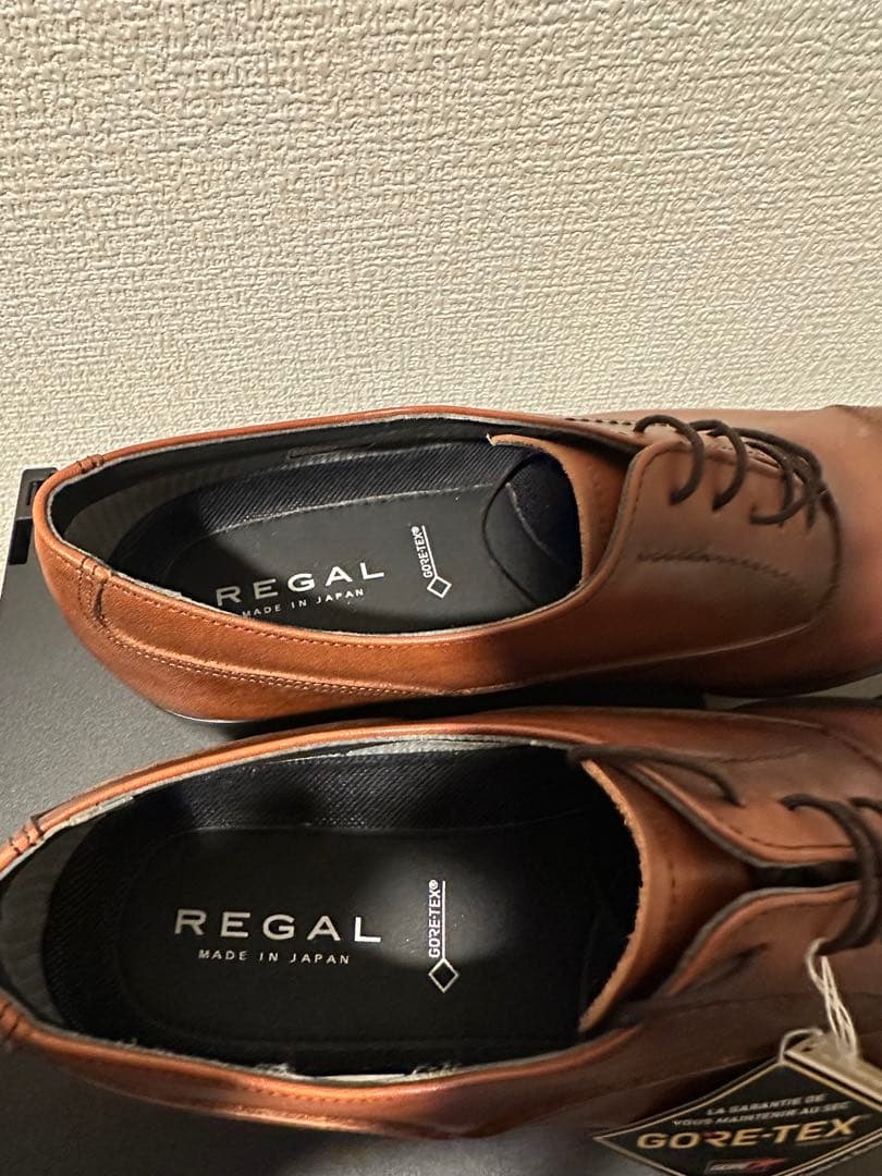 新品未使用　REGAL GORE-TEX 革靴　27センチ　ブラウン