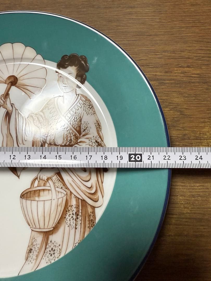 Meissen 女性イラストの陶磁器皿　22cm