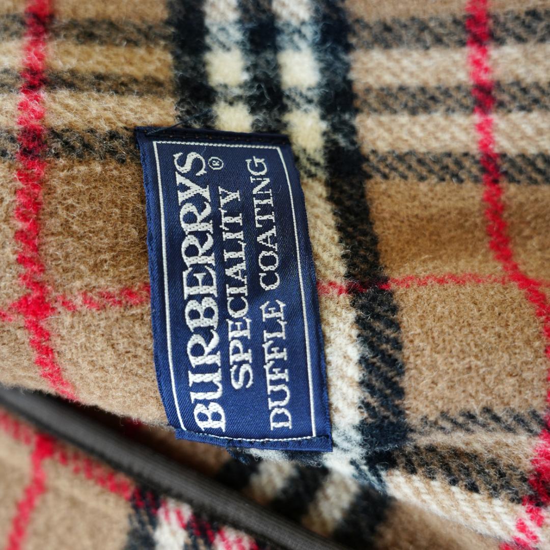 【美品】BURBERRY　バーバリー　ノバチェック柄ダッフルコート　L相当