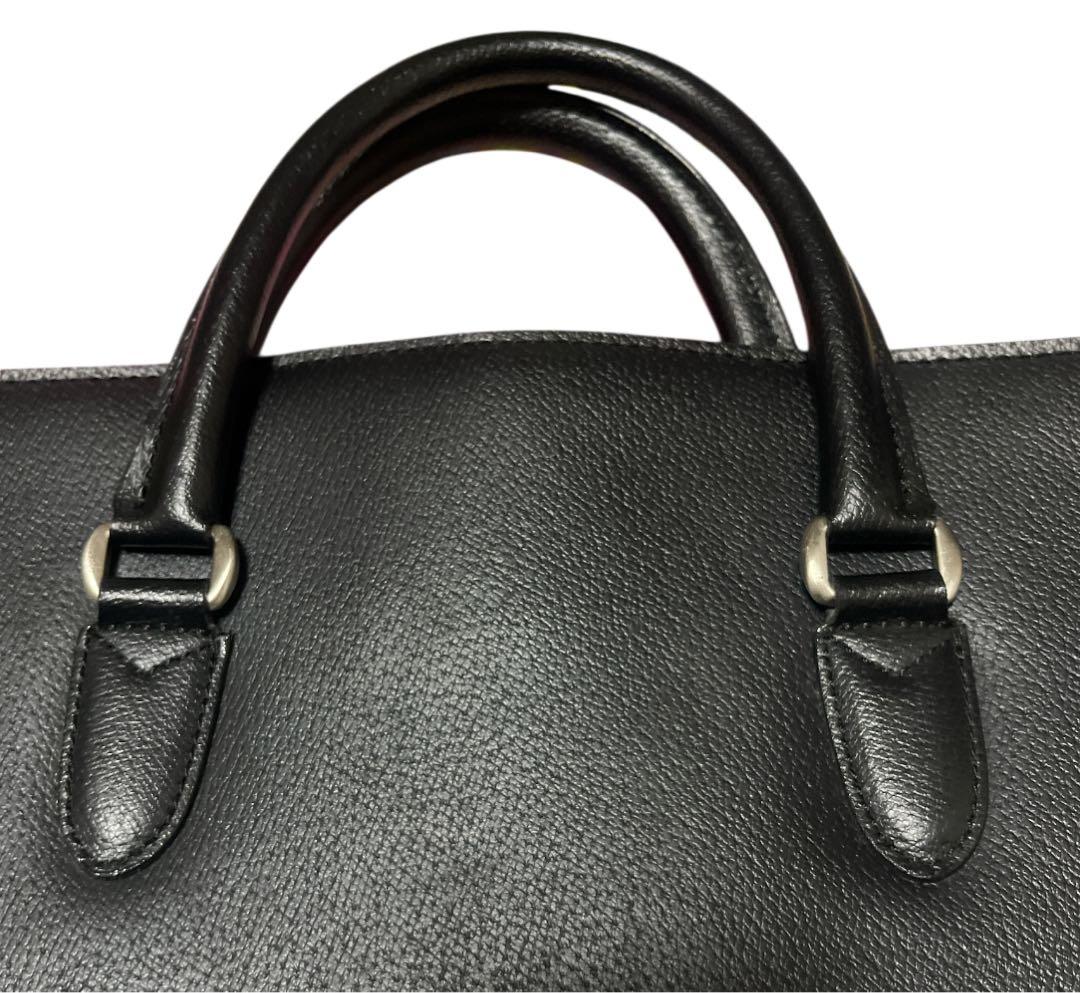 極美品】　AQUASCUTUM アクアスキュータム　ビジネスバッグ　ブラック　黒