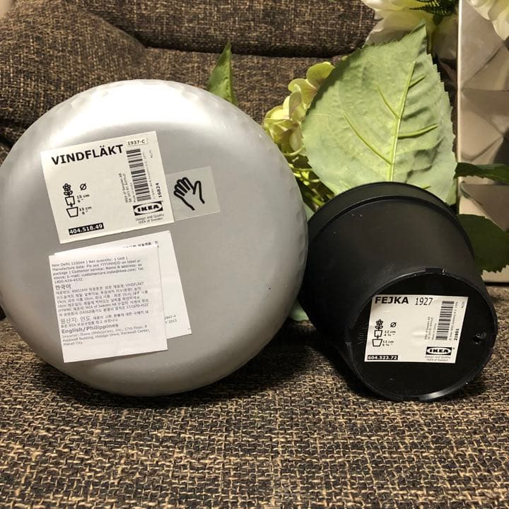 花瓶　造花　草　フラワーベース　紫陽花