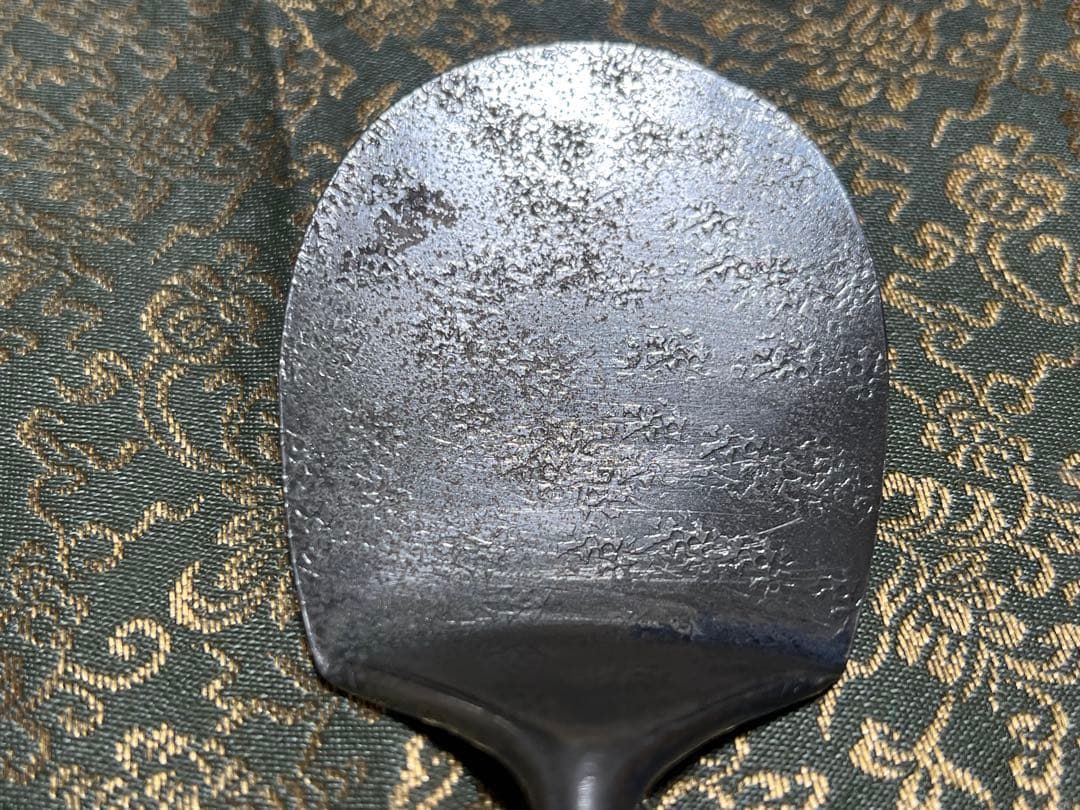 炉用灰匙 銀製 木製の柄