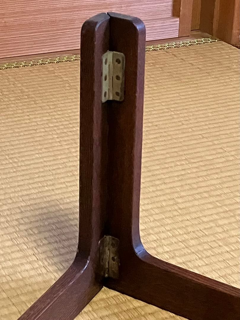 ちゃぶ台 折り畳み式座卓 時代家具 木製テーブル 収納はコンパクト