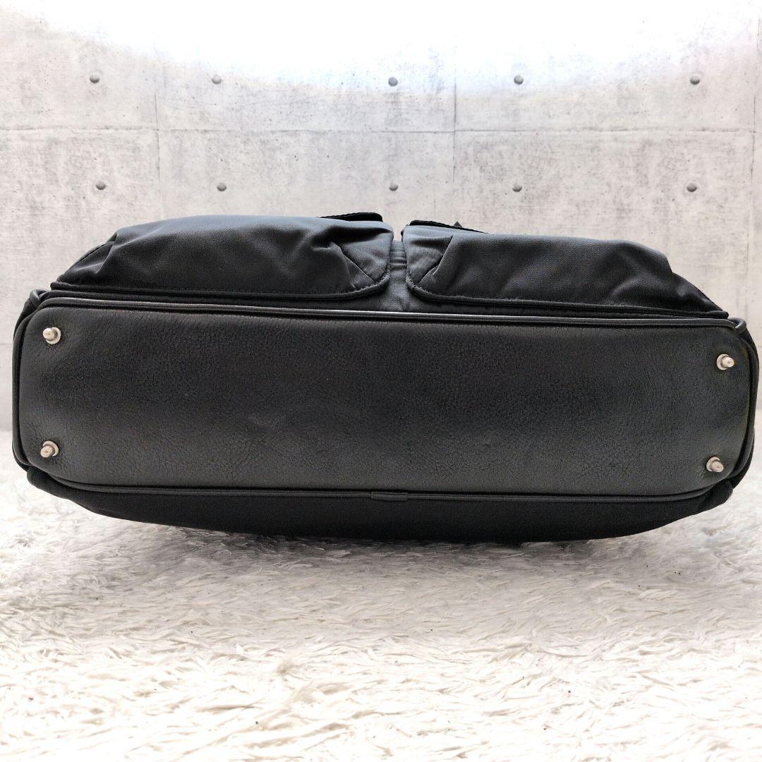 【美品】フェリージ　ソリーゾ　2WAY　ビジネスバッグ　オールブラック　通勤