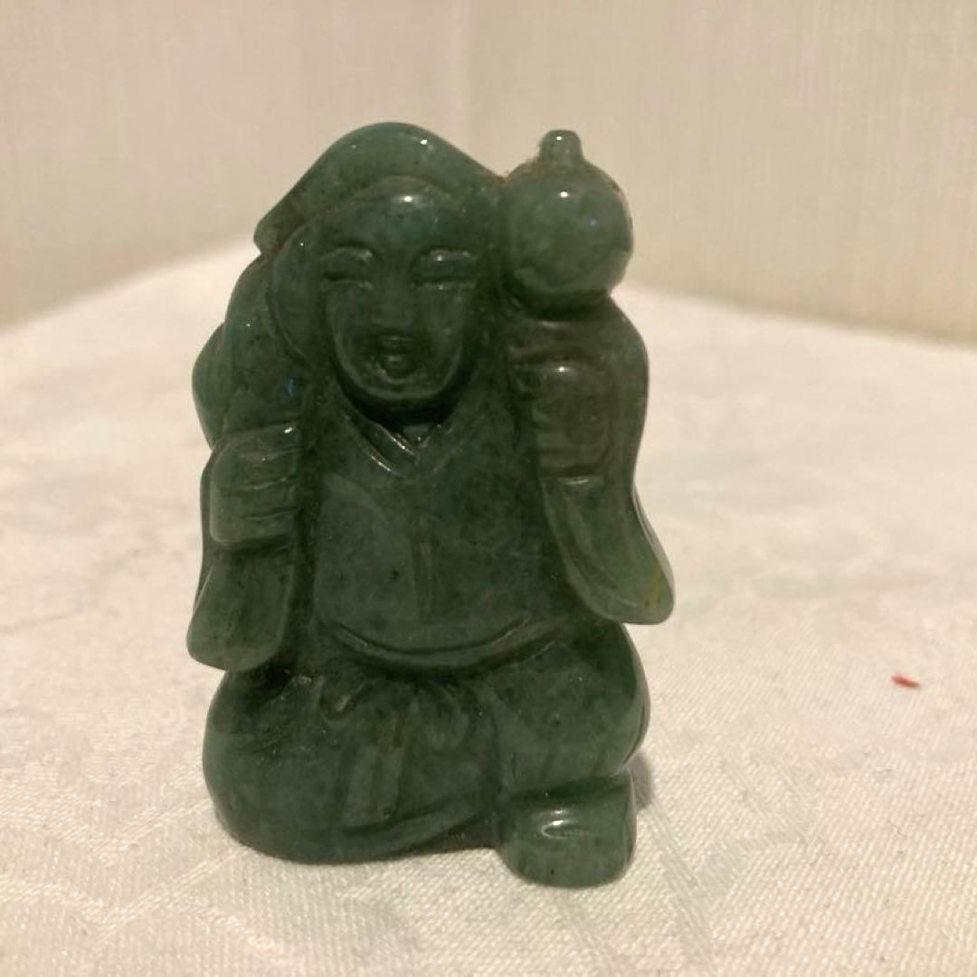 天然石　七福神　台座付き　置物