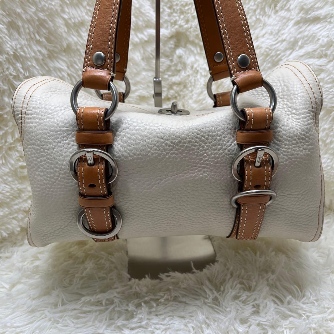 ＣＯＡＣＨ コーチ レザー　ハンドバッグ　D0882-F12334 ホワイト系