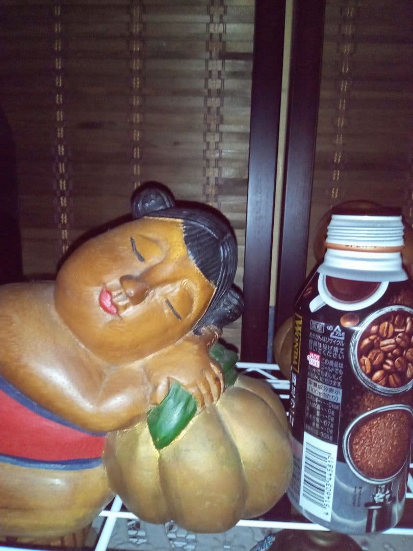 ヴィンテージ　タイThailand手彫り木人形　2体セット売り