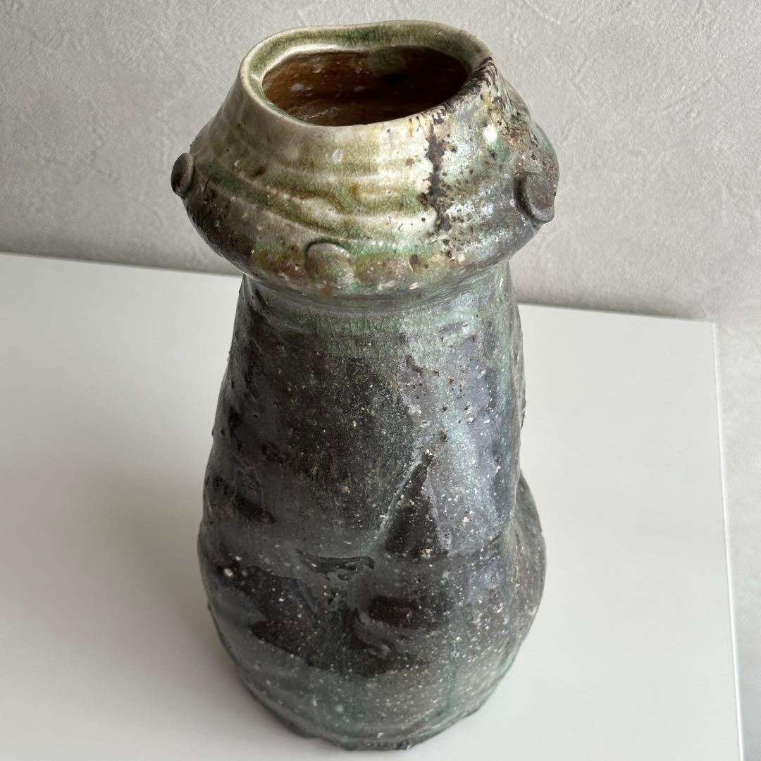 古谷道生 伊賀 花器 伊賀花入 「宙のグラス」共箱