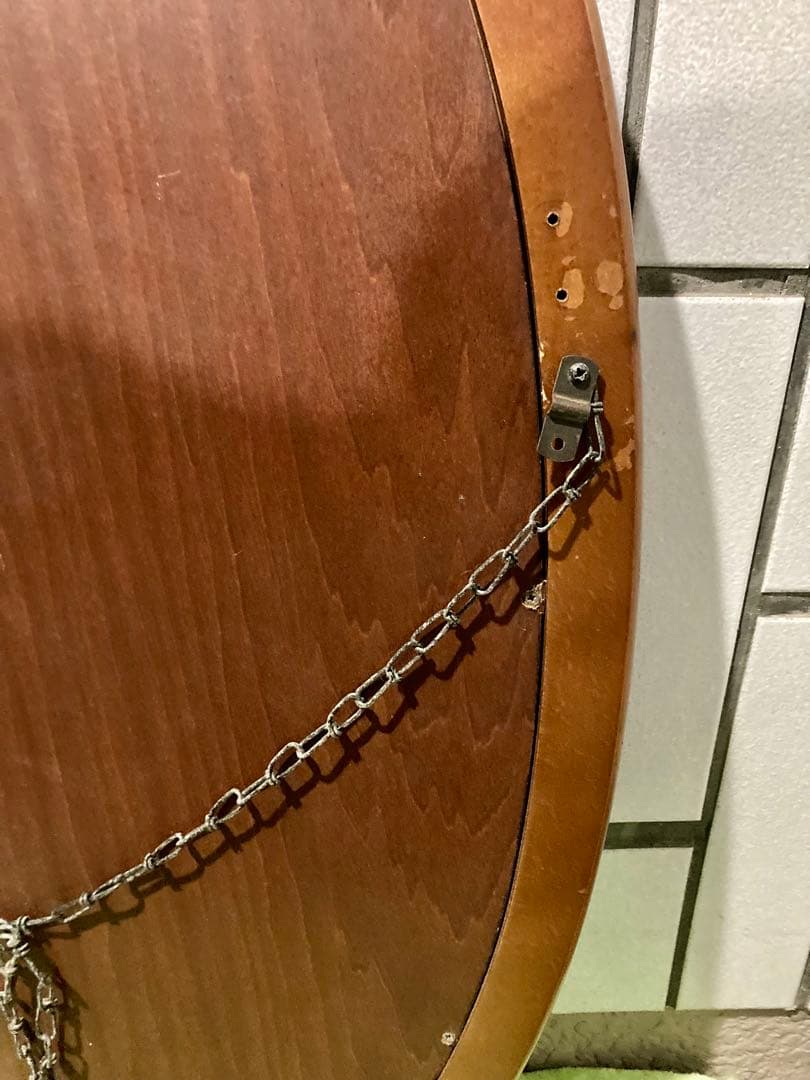 カリモク FURNITURE 大サイズ 68cm オーバルミラー A6085