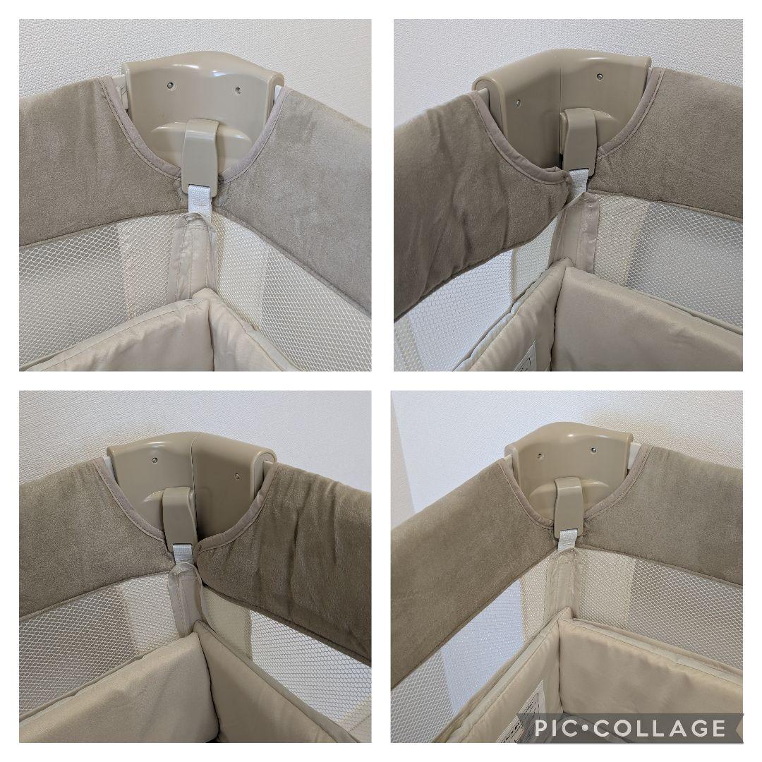 【美品】アップリカ　ココネルエアープラスAB　ホワイトベージュ　取説　保存袋付き