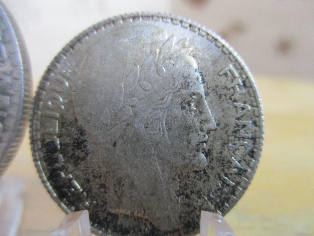 1934 1937　フランス　10フラン　20フラン　銀貨