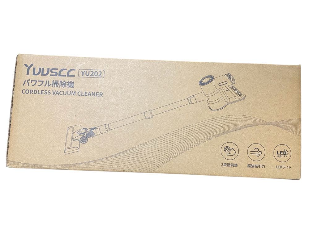 掃除機 グリーンLEDライト　コードレス　軽量　自立式　LED液晶ディスプレイ