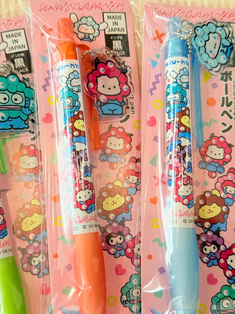 EXPO 2025 ミャクミャク サンリオ キャラクター ボールペン 5本セット