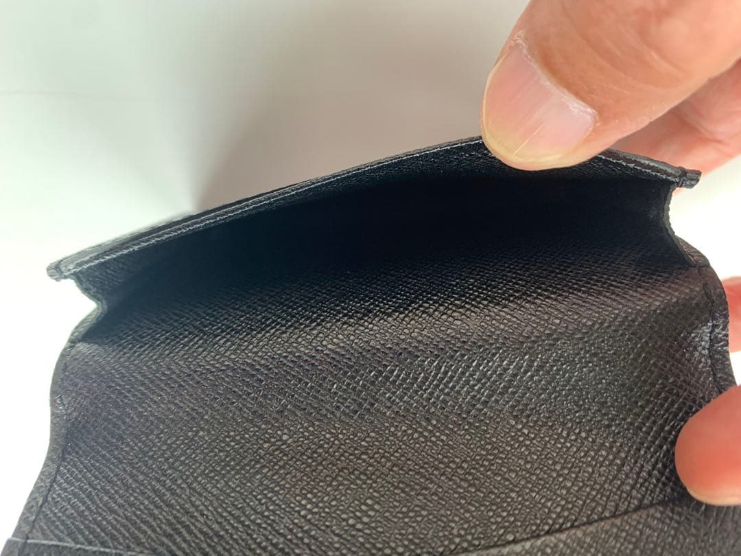Louis Vuitton グレーレザー 名刺入れ　美品