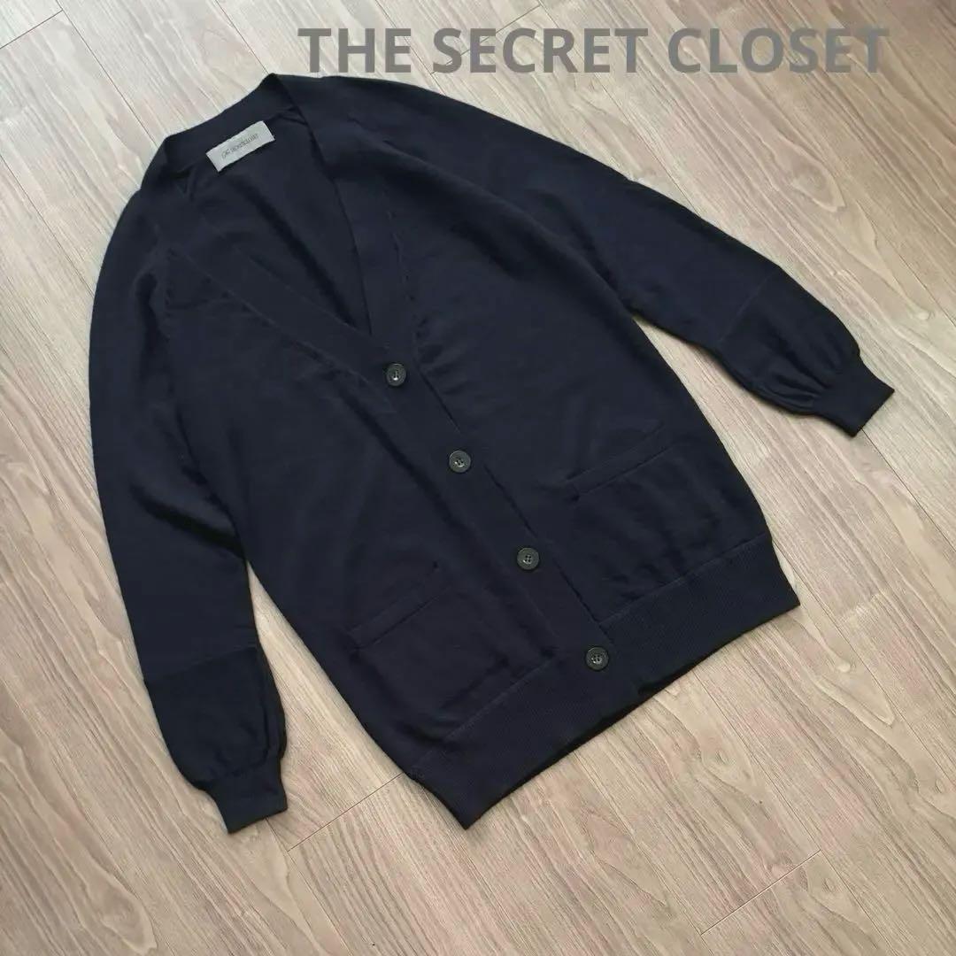teiTHE SECRET CLOSET カシミヤCD NAVY美品L