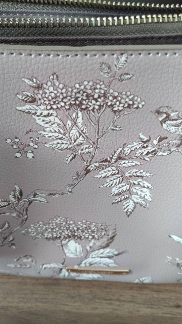 専用新品タグ付きローラアシュレイ花柄ピンクベージュバックデニムロングワンピース