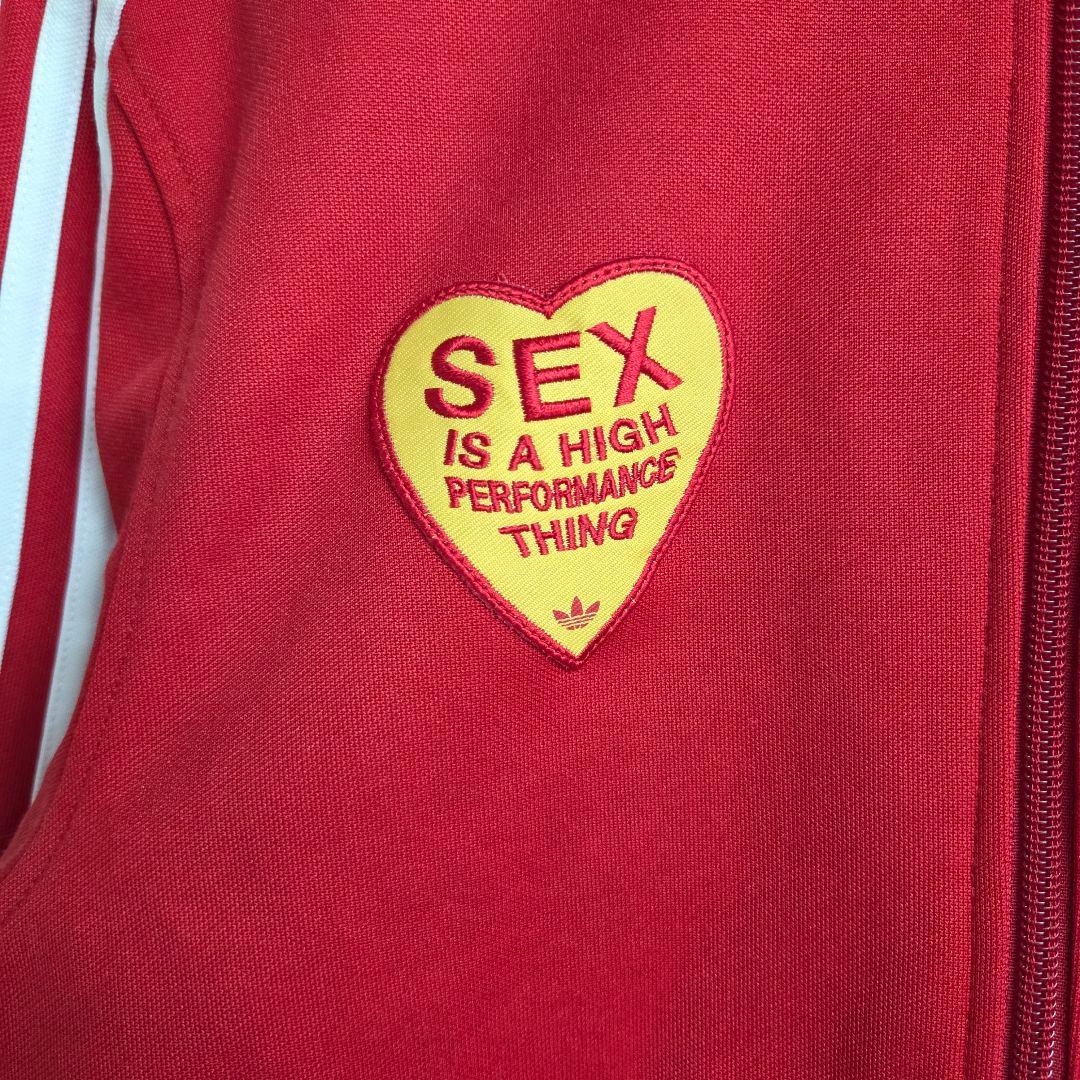 希少　アディダスオリジナルス　トラックジャケット L　レッド　ジェームスハント