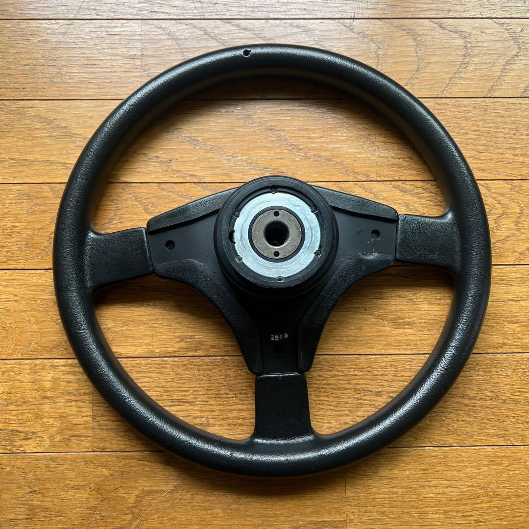 スズキ カプチーノ（EA11R ）ステアリングホイール 3スポーク ブラック