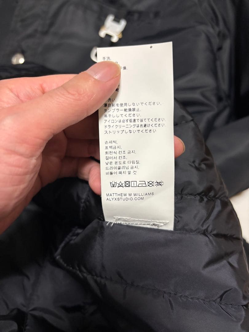 K*D様 alyx 中綿ナイロンジャケット　L 国内正規品