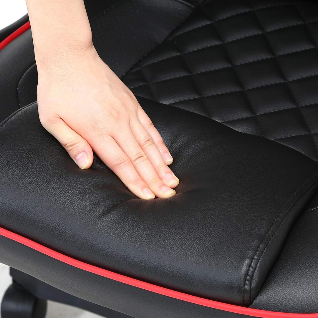 FJ DC GM　デスクチェア　ブラック＊レッド　ワーキングチェア