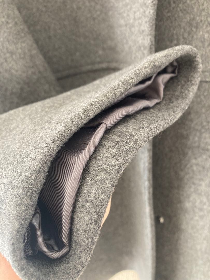 ジャーナルスタンダード　ビーバーノーカラーウールコート