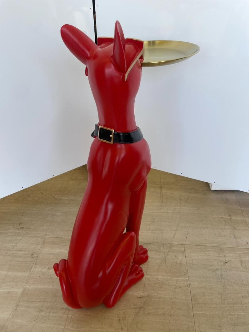 犬型　サイドテーブル　ミニテーブル　アニマル　動物　テーブル　机　オブジェ