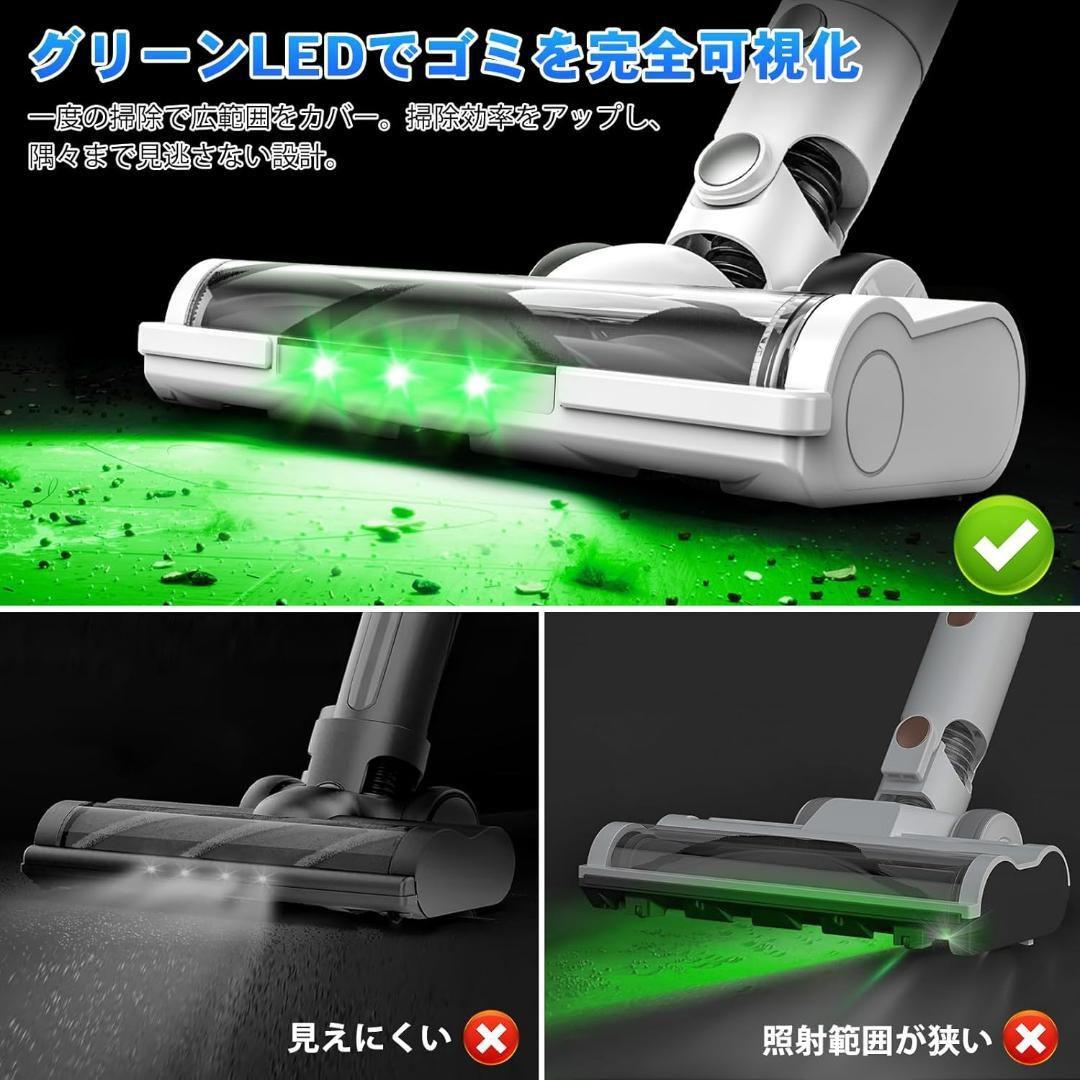 強力掃除機 コードレス 2WAY コードレス掃除機 500Ｗ 3段吸引力 低騒音