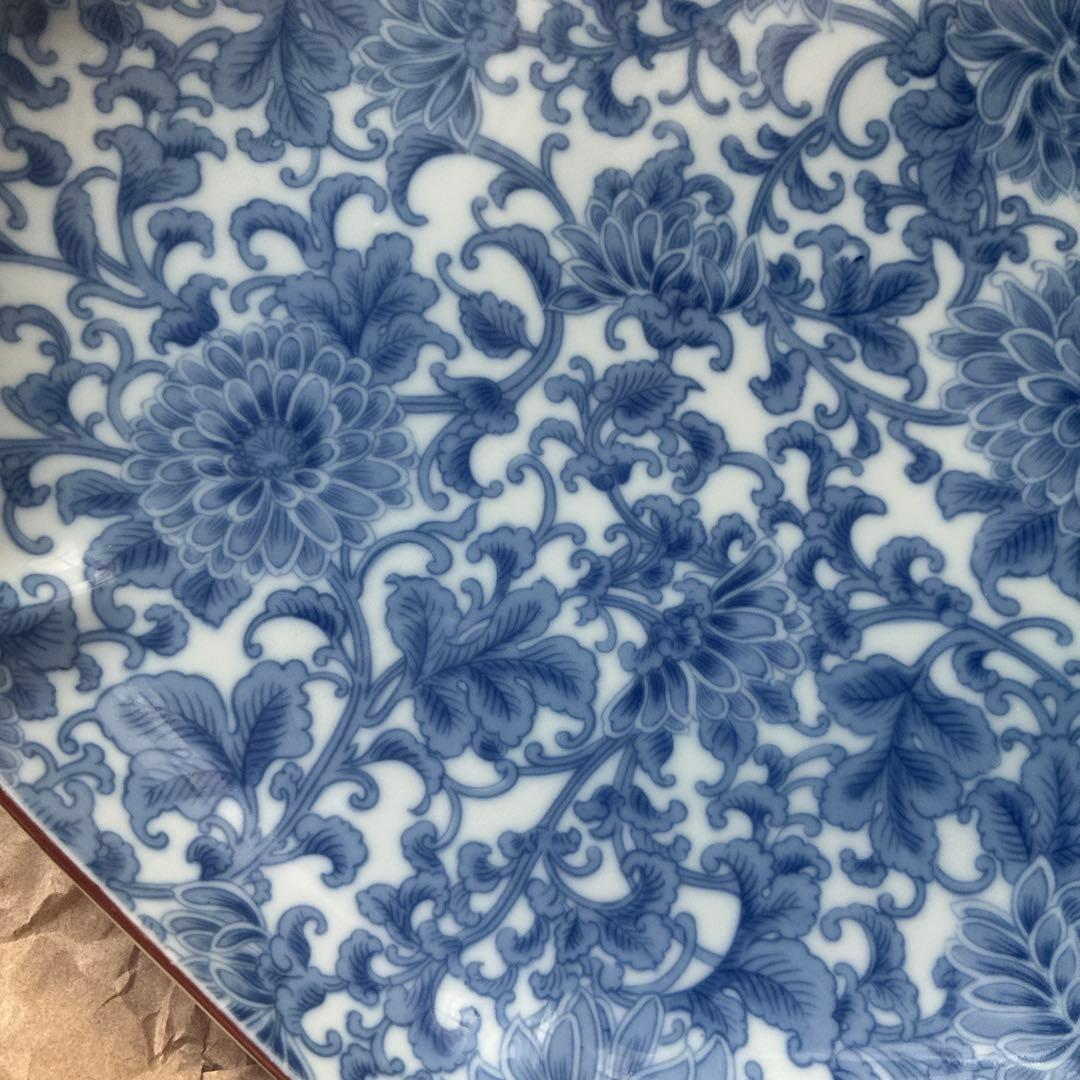 三菱陶器 八角形 花柄皿