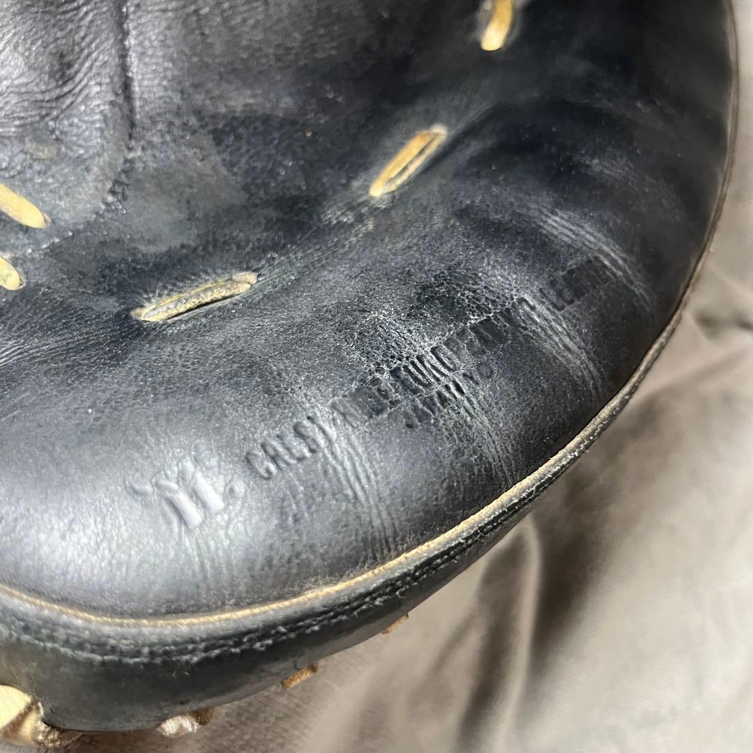 ミズノプロ　硬式用キャッチャーミット　Mマーク　旧タグラベル　キップレザー