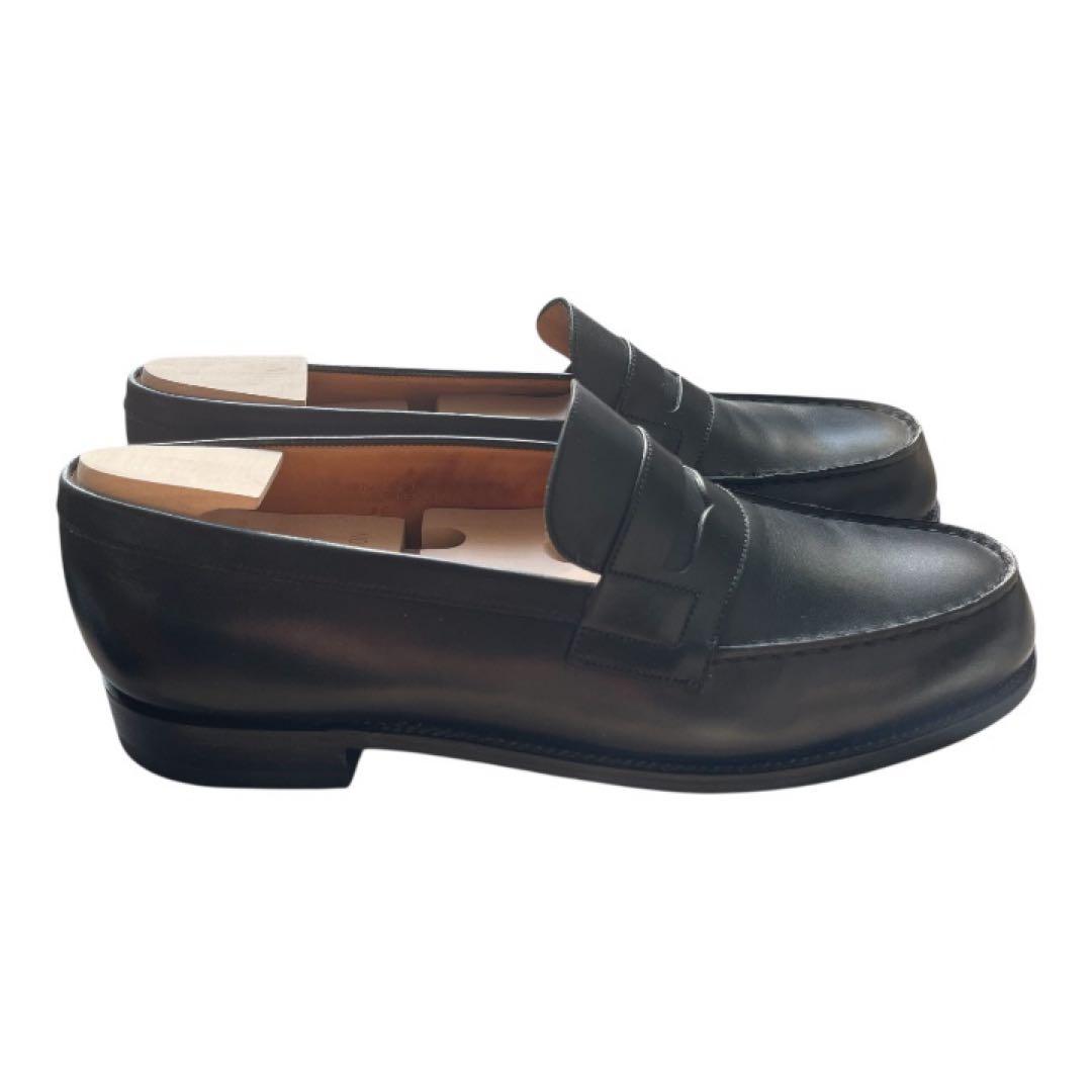 美品 JM WESTON 180 ローファー 6C 純正シューツリー付 ブラック