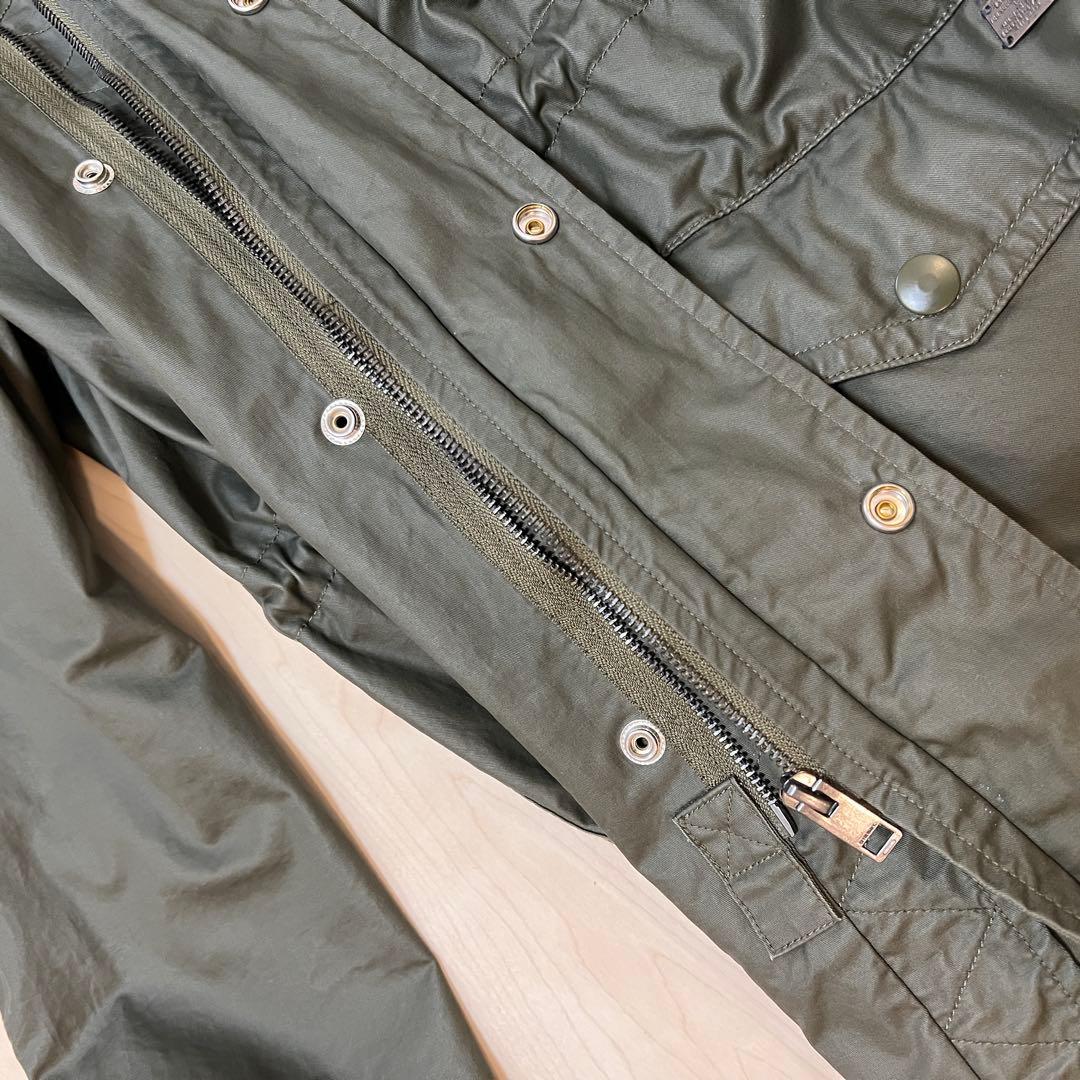 【DIESEL】フーデッドコート L カーキ オリーブ コットン100%