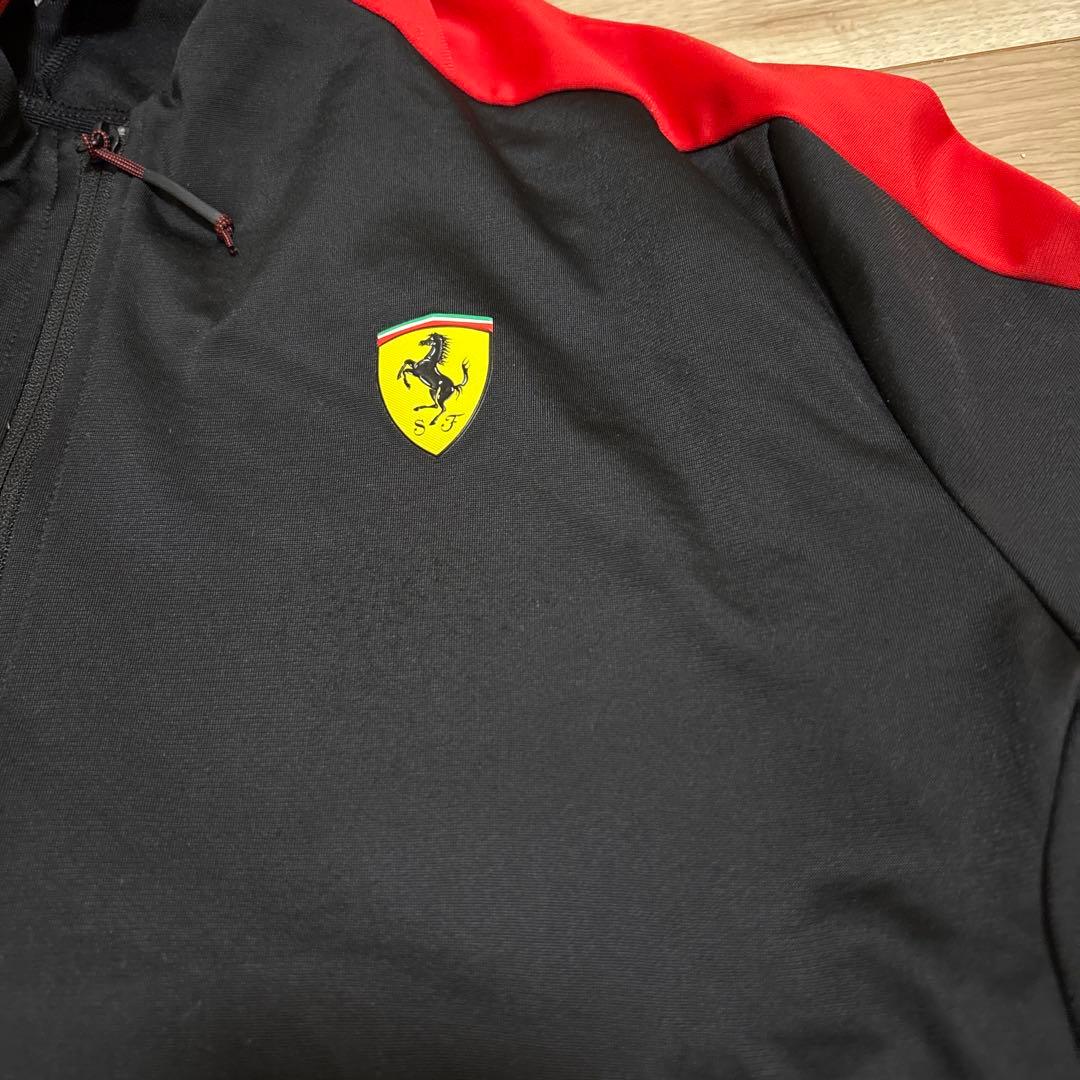 Puma Ferrari ジャージ上下セット 黒/赤　L