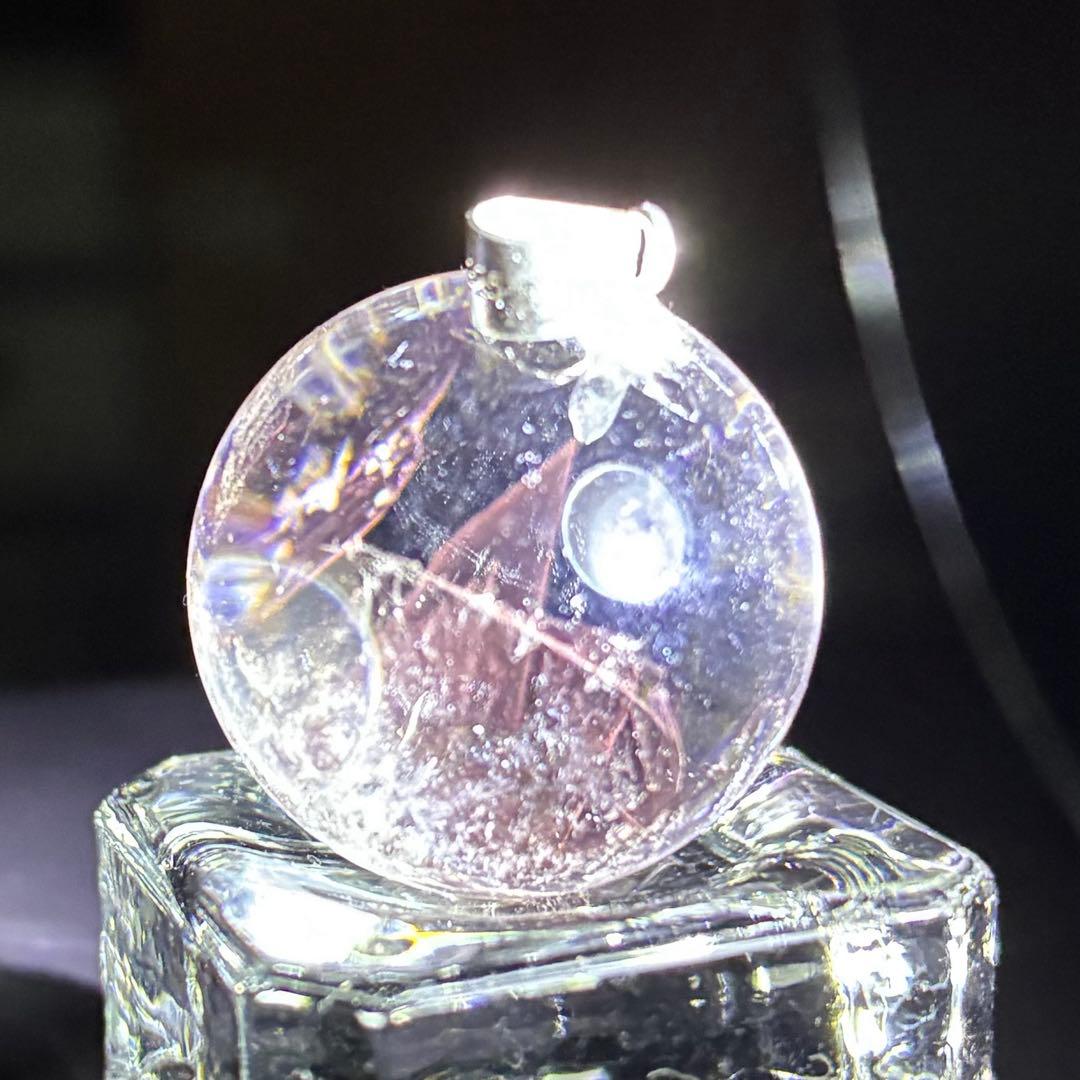 レッドエンジェルラダー ペンダントトップ 天然石