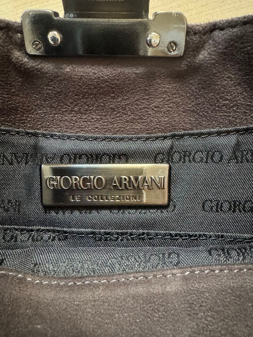B*Y様 【美品】giorgioarmani ワンショルダーバック　スエード生地