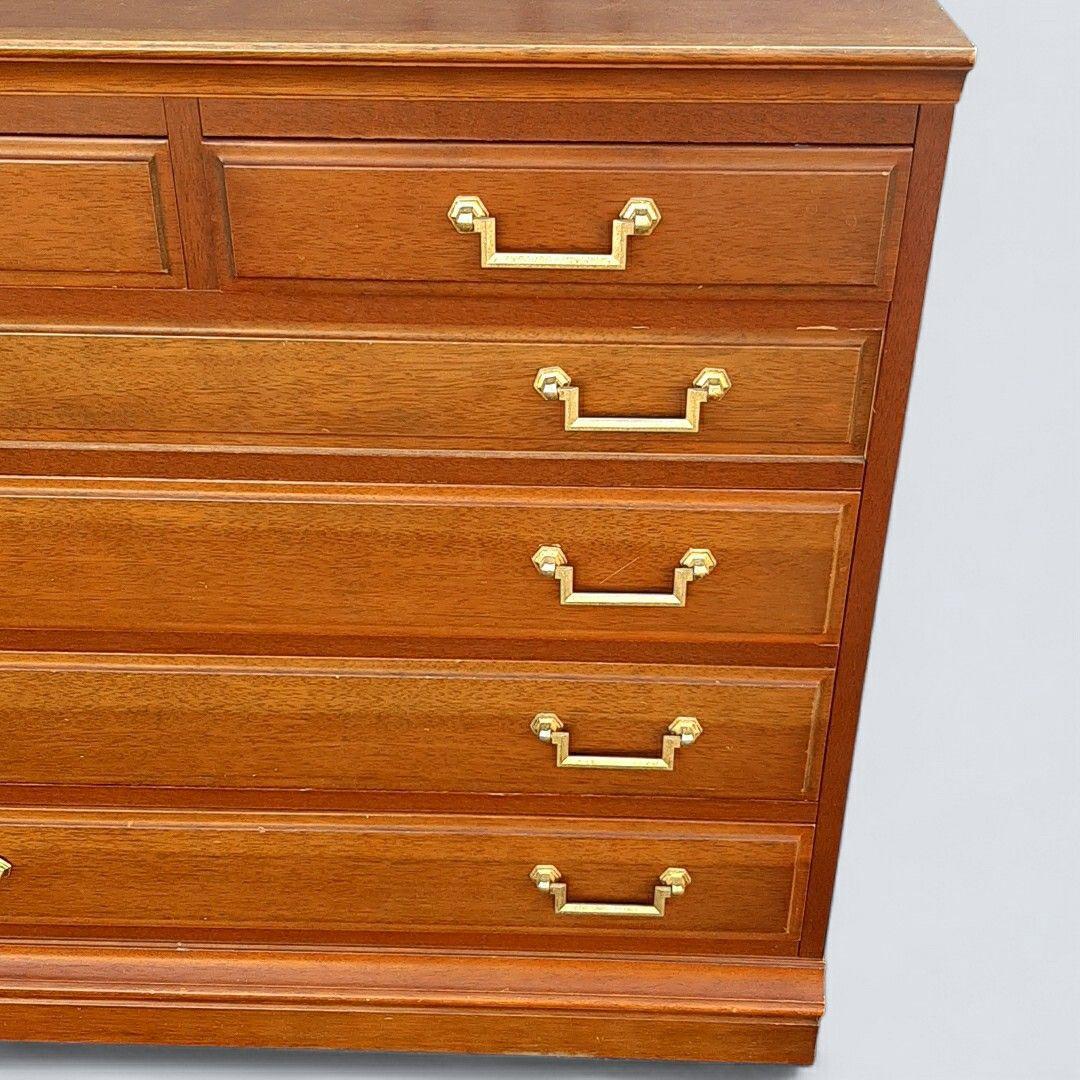 廃盤希少　マルニ木工 地中海 チェスト80 5段6杯 マホガニー maruni