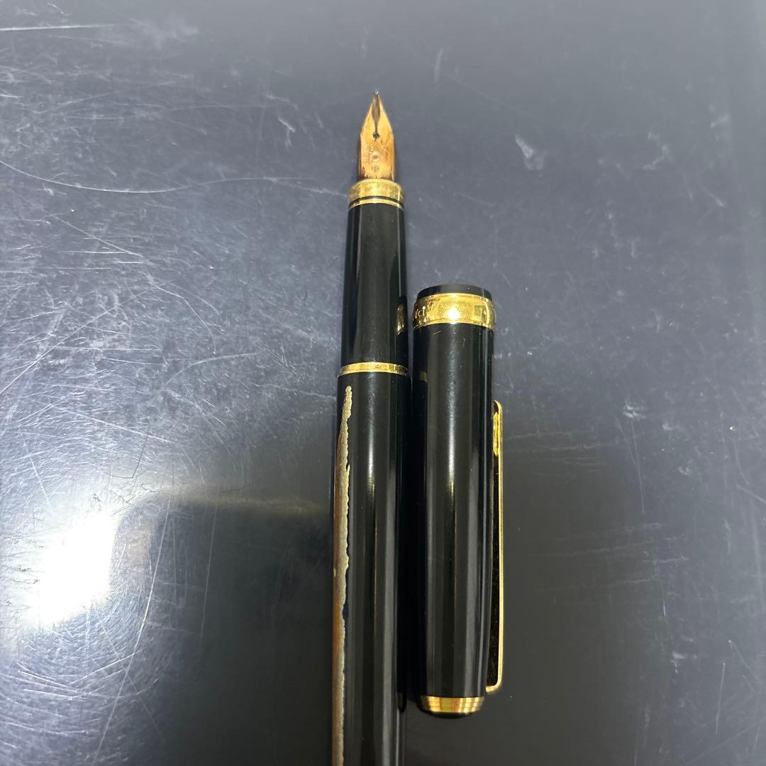 プラチナ万年筆　赤富士　蒔絵　ペン先18k 中古