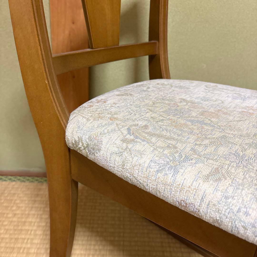 ブラウン 木製 ダイニングチェア ビオラ アイボリー KG-TS-0160 1脚