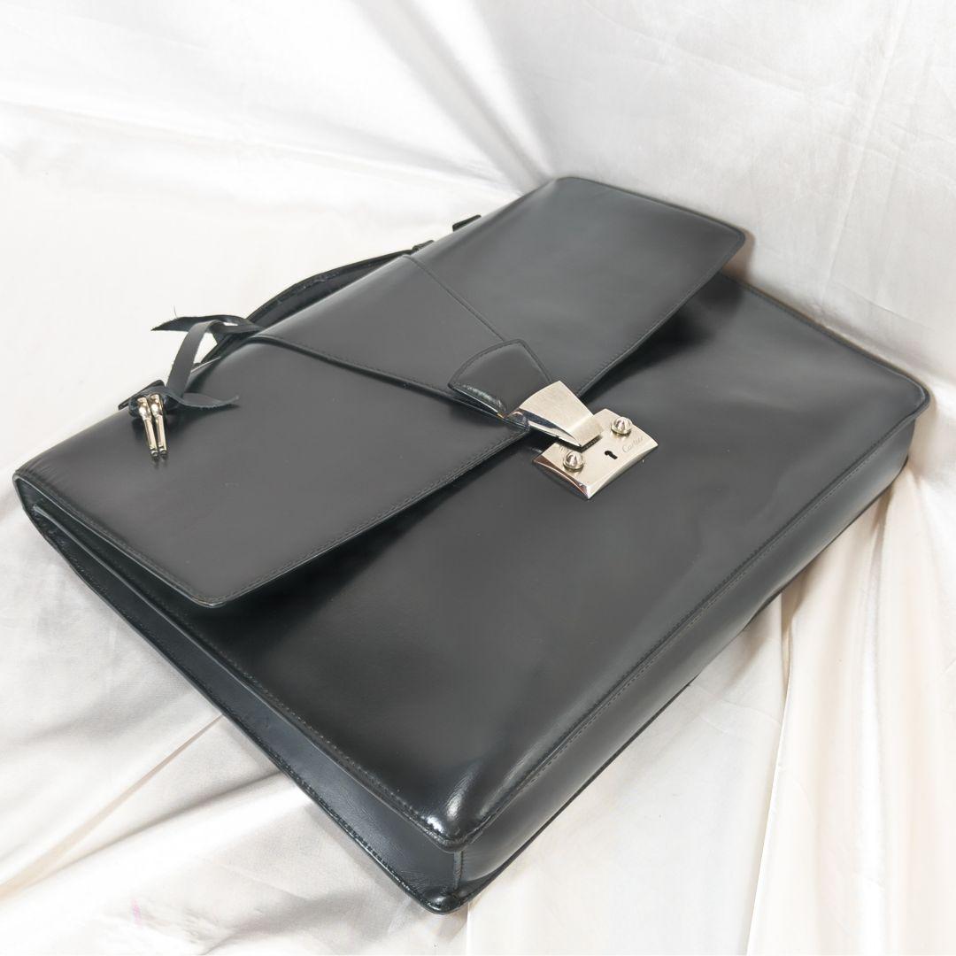 Cartier カルティエ パシャブリーフケース ビジネスバッグ 黒
