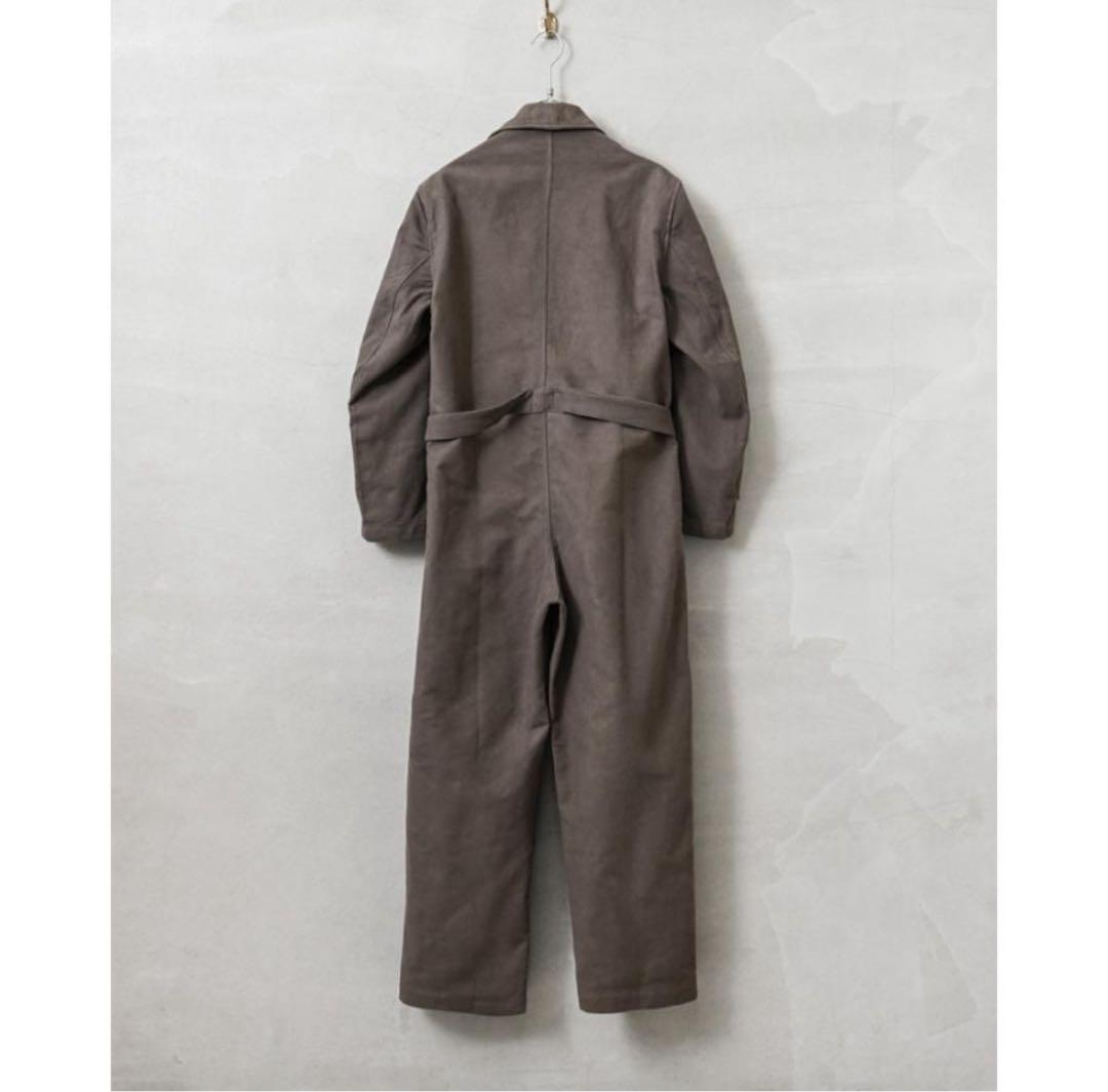 デッドストック イタリア軍 モールスキン カバーオール BROWN
