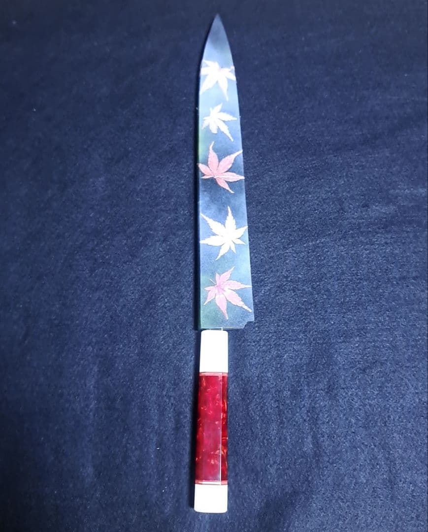 ステン 本焼 先丸 9寸 V金10号 鏡面仕上げ 刺身包丁 和包丁 鞘付き