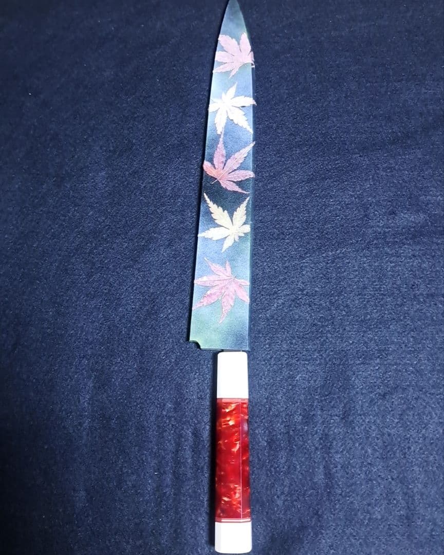 ステン 本焼 先丸 9寸 V金10号 鏡面仕上げ 刺身包丁 和包丁 鞘付き