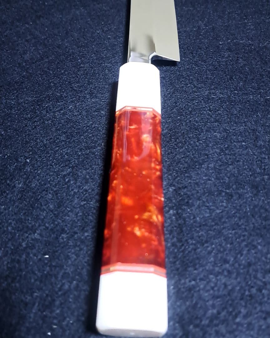 ステン 本焼 先丸 9寸 V金10号 鏡面仕上げ 刺身包丁 和包丁 鞘付き