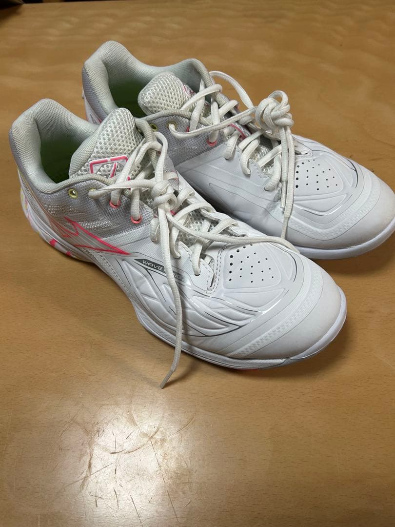 【美品】ミズノバドミントンシューズ ウェーブファング2 Fit 27.5cm