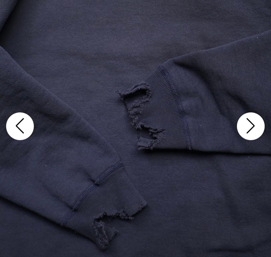 新品　FULL COUNT フルカウント　ダメージ加工　スウェット