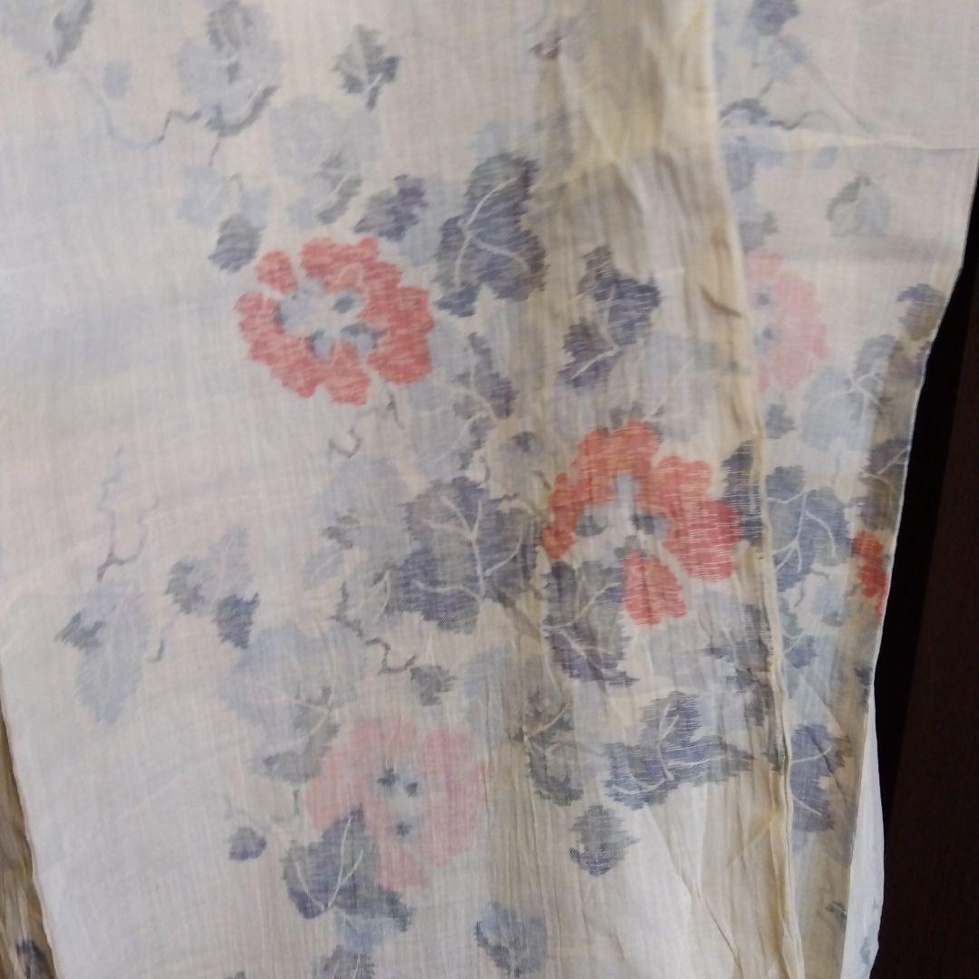 越後上布　小千谷ちぢみ　本麻　着物　着用可　リメイク　素材