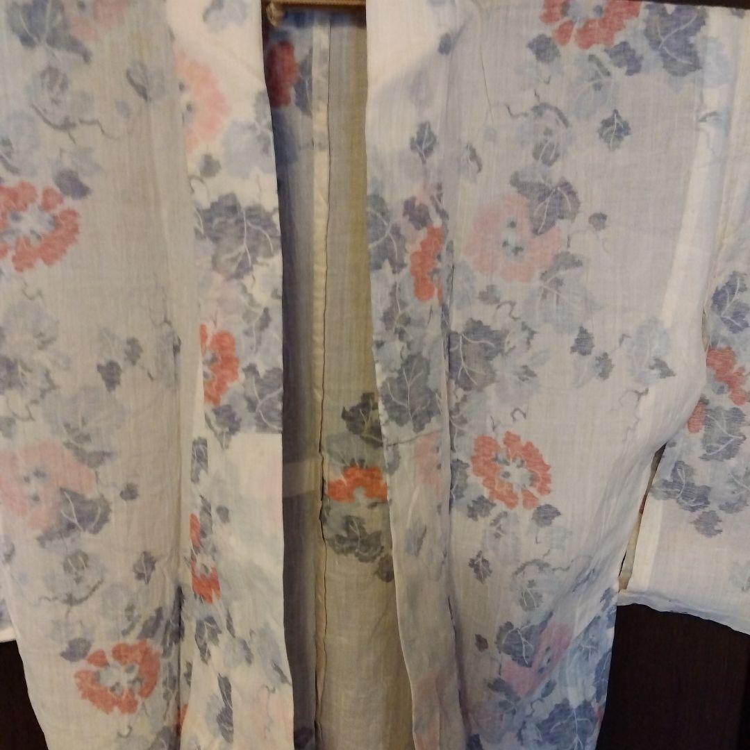 越後上布　小千谷ちぢみ　本麻　着物　着用可　リメイク　素材