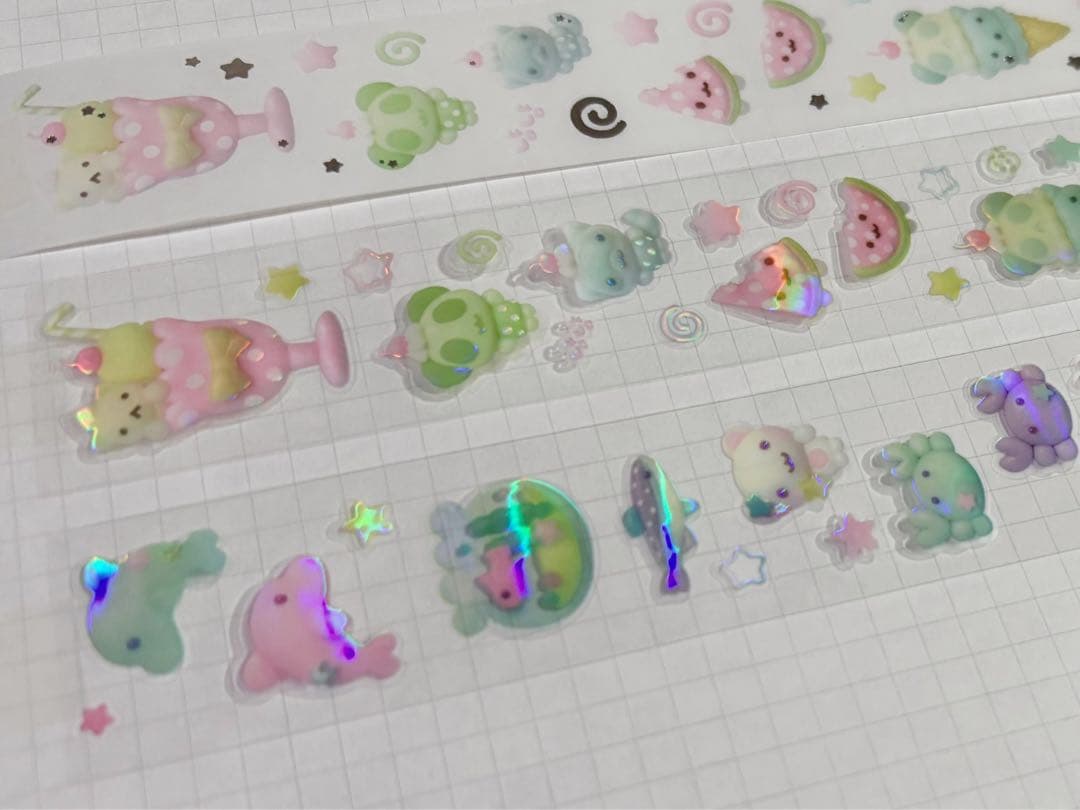 【在庫なし】韓国作家様 キスカットテープ 切り売り ⑤