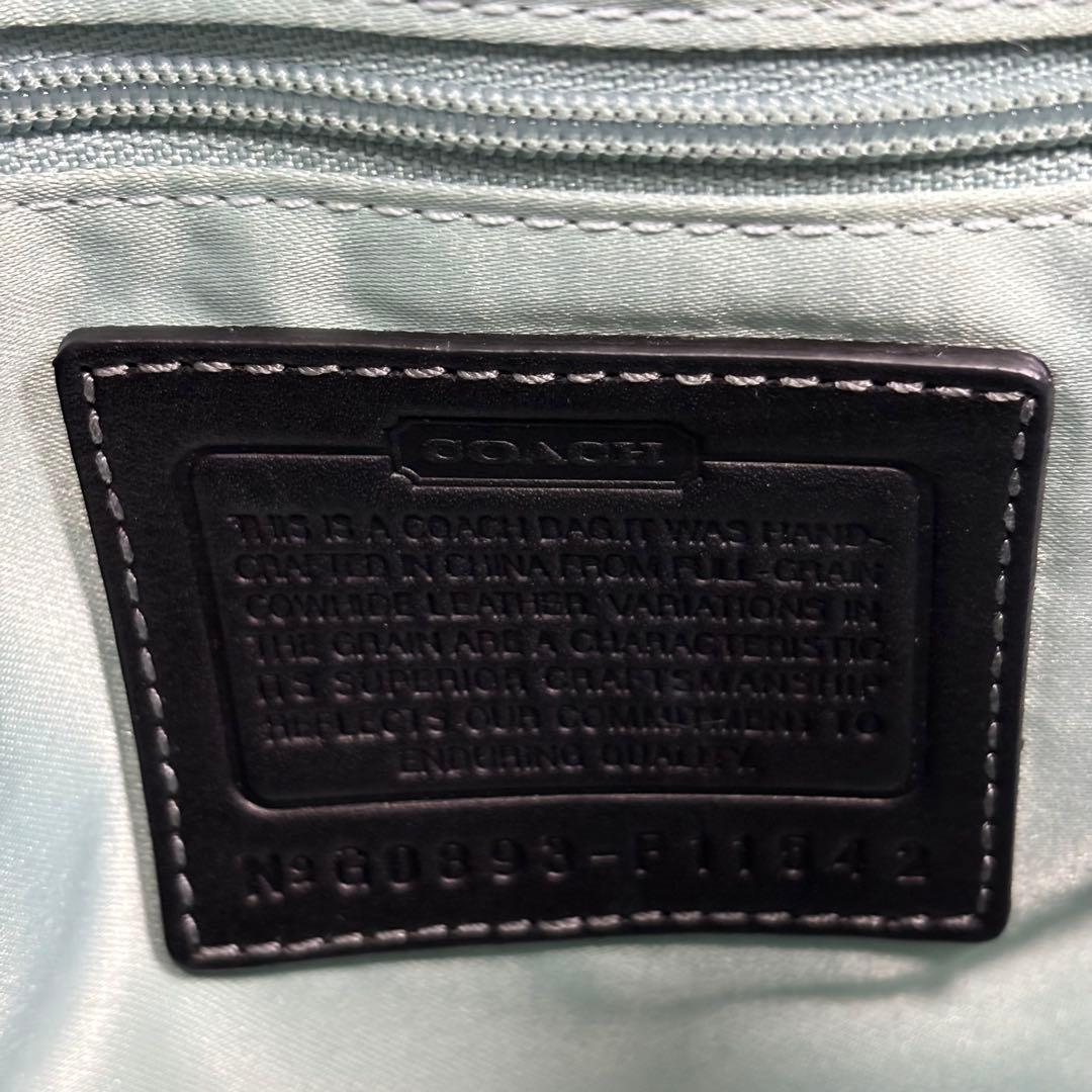 コーチ ソーホー ワンショルダーバッグ レザー 黒　ターンロック 保存袋