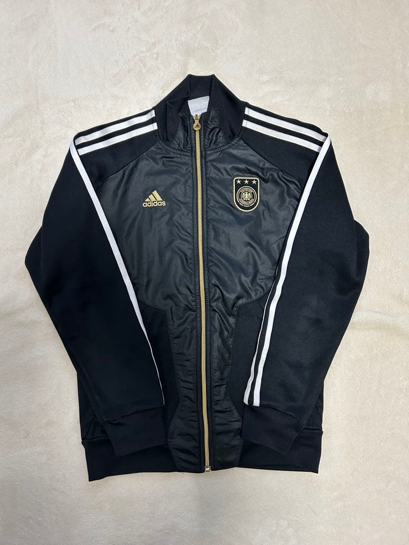 【希少】adidas ドイツ代表 刺繍ロゴ トラックジャケット ジャージ